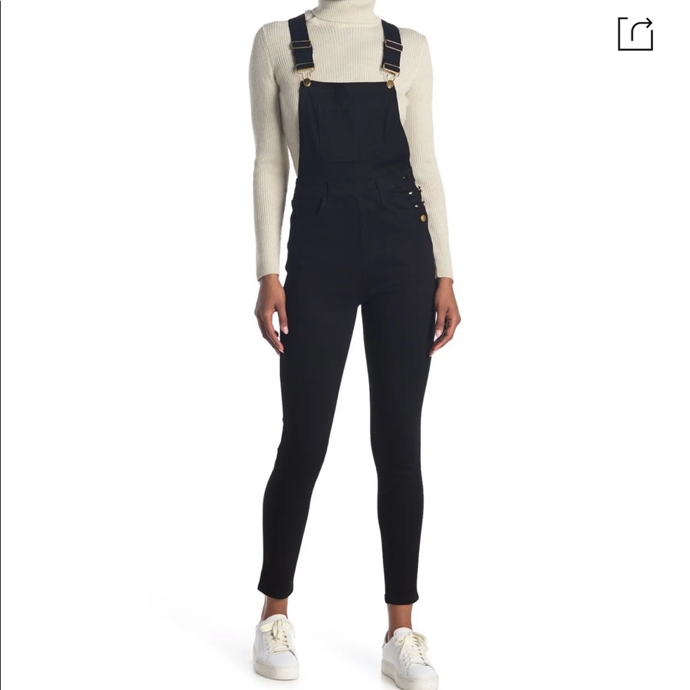 WeWoreWhat High Rise Skinny Overalls